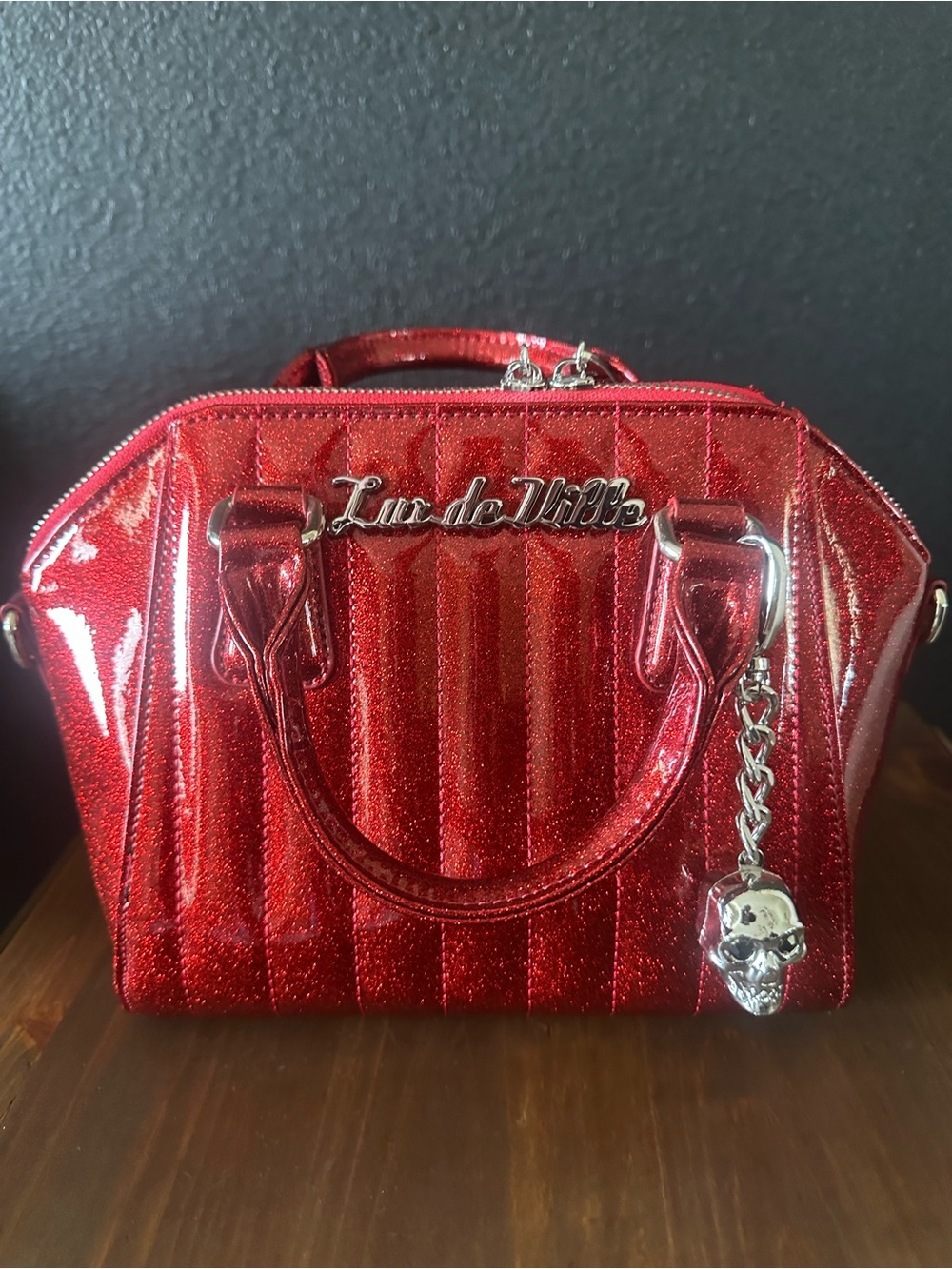 Lux De Ville Red Vintage Inspired Pinup Purse.